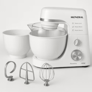 Batedeira Planetária Mondial BP-03W-2B com 12 Velocidades e 700W - Branca - 110V