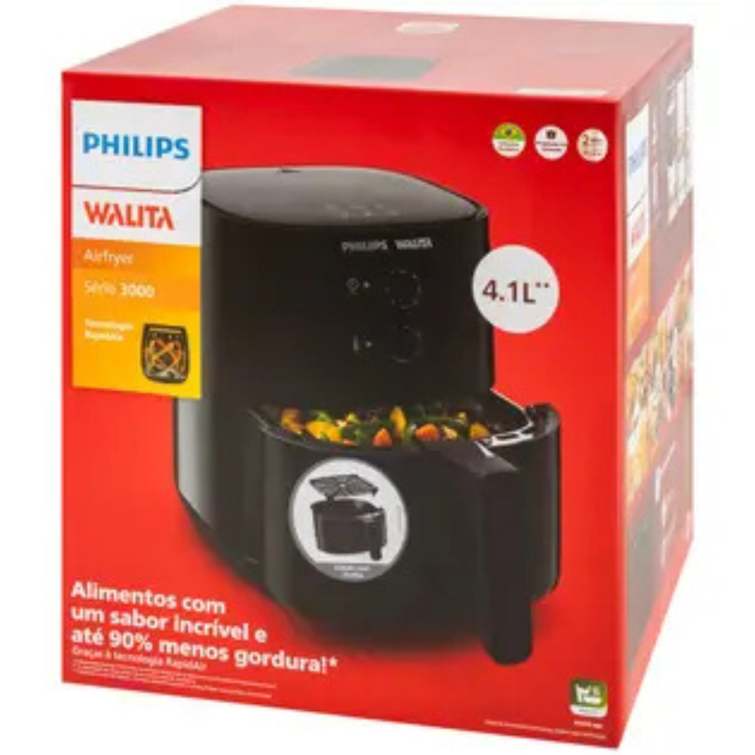 Air Fryer Philips Walita Spectre Preta 4,1L - Imagem 11