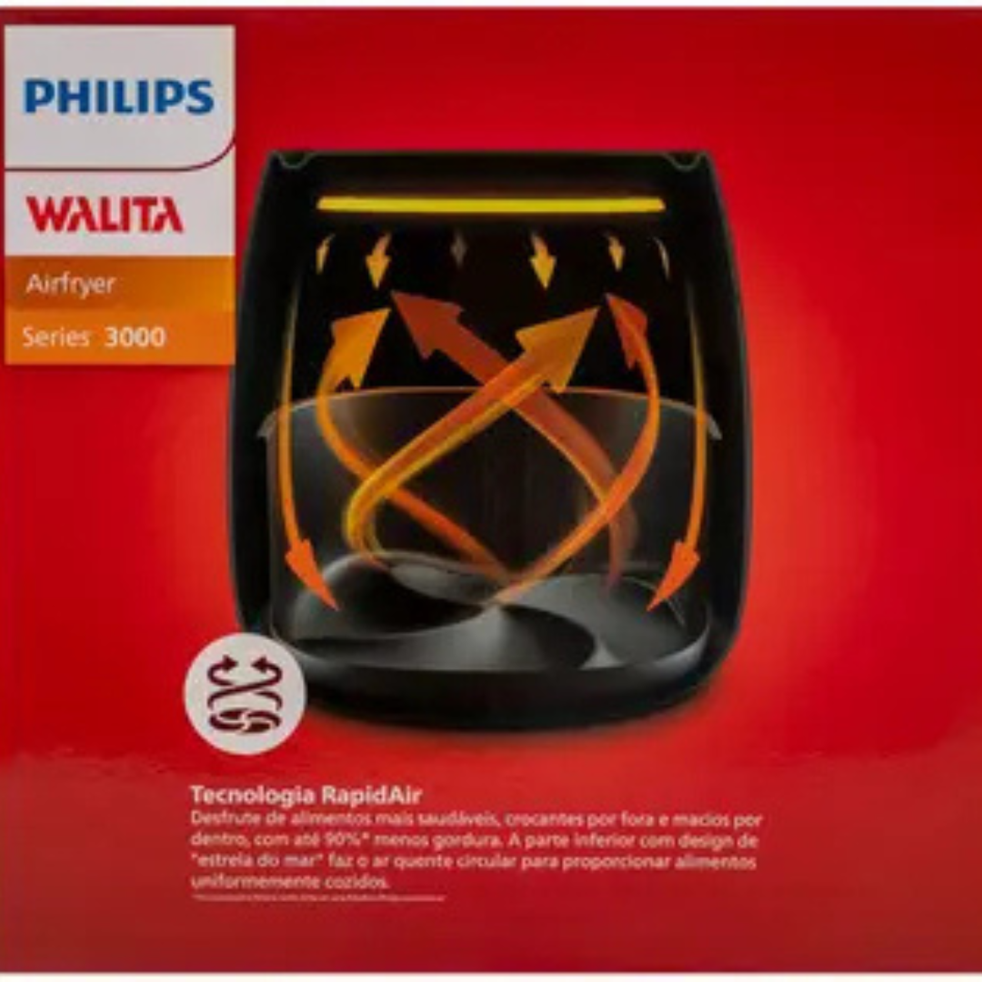 Air Fryer Philips Walita Spectre Preta 4,1L - Imagem 12