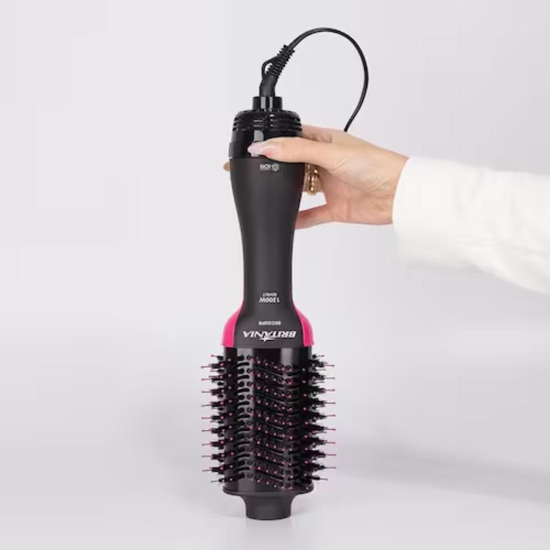 Escova Secadora Britânia BEC02PR Cabo Giratório Bivolt 1300W - Preta e Rosa - Imagem 11