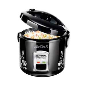 Panela Elétrica de Arroz Mondial NPE-08 - Fast Rice, Premium, 5 Xícaras, Preta 110V - 220V