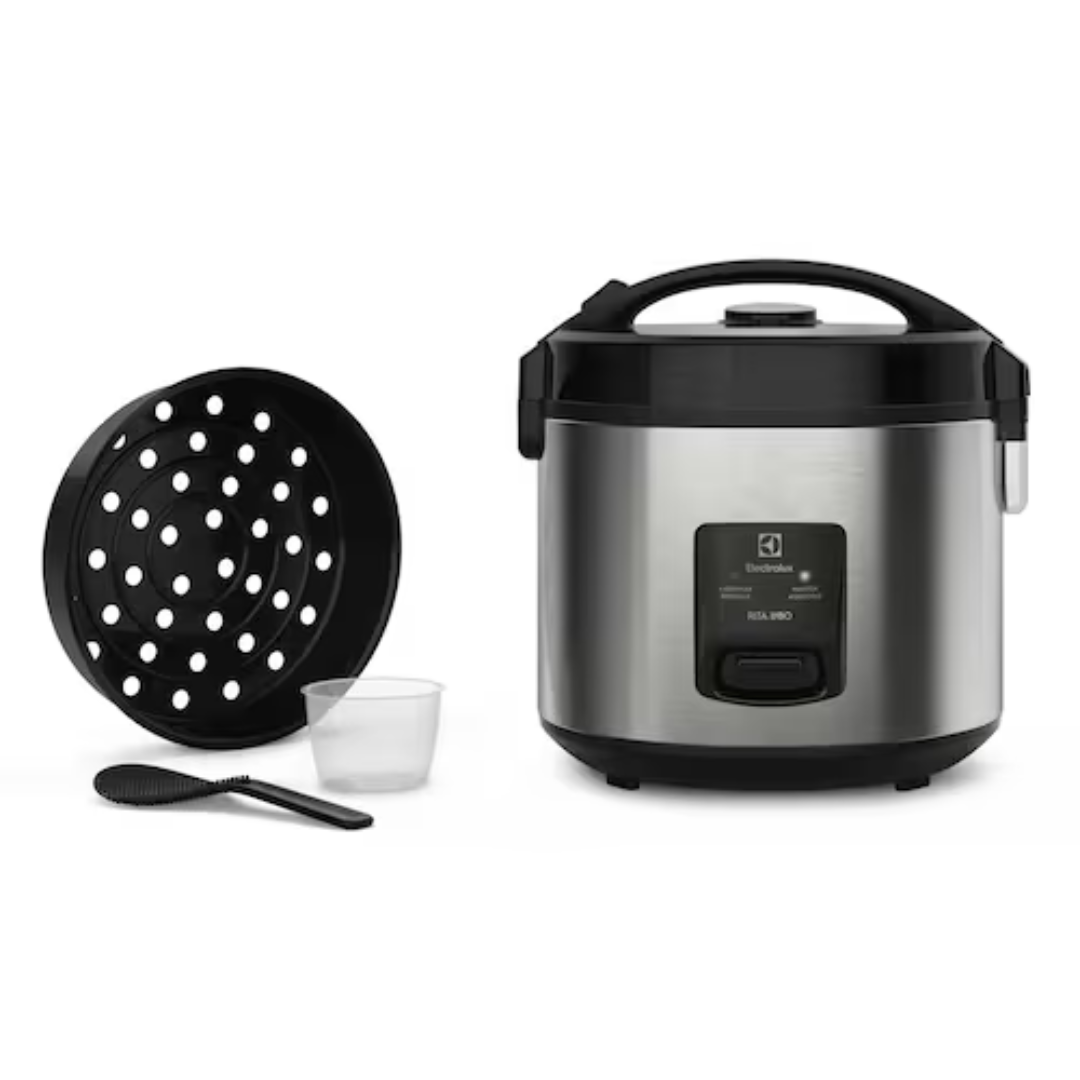 Panela Elétrica de Arroz Electrolux Efficient ERC20 por Rita Lobo com Trava de Segurança 3,5L – Inox e Preta - Panela Elétrica de Arroz Electrolux Efficient 3,5L - Imagem 4