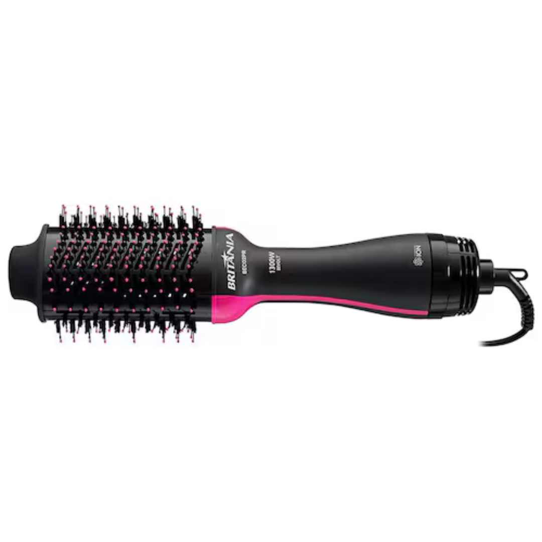 Escova Secadora Britânia BEC02PR Cabo Giratório Bivolt 1300W - Preta e Rosa - Imagem 5