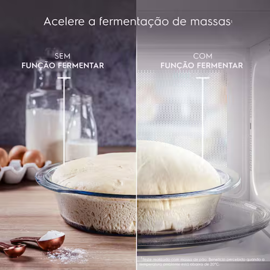 Forno de Micro-ondas Electrolux Efficient ME36S com Funções Fermentar e Manter Aquecido Prata - 36L - 110V - Imagem 6