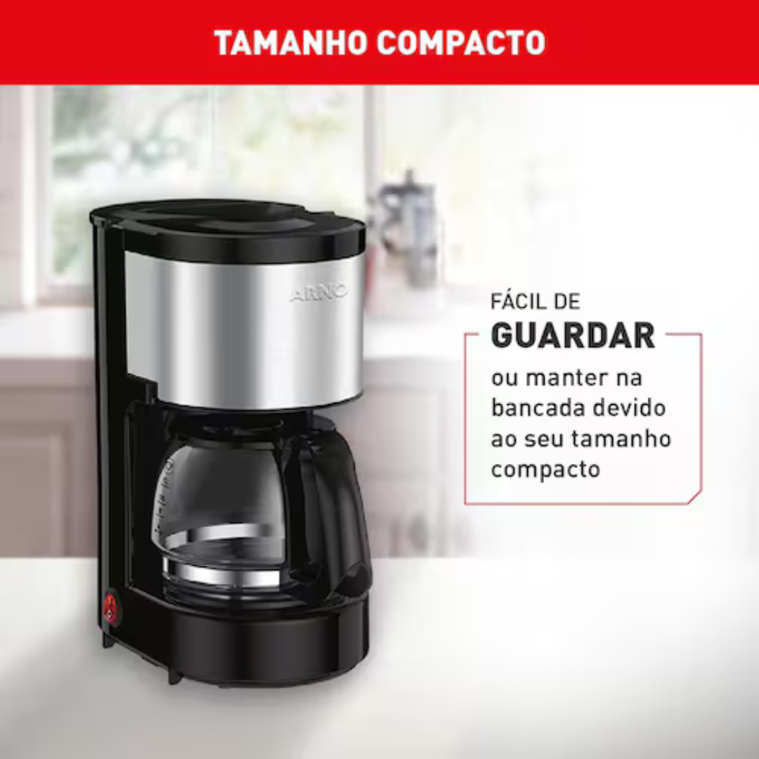Cafeteira Elétrica Arno Perfectta Inox CFPI 12 Xícaras - Preta - 110V - Imagem 10