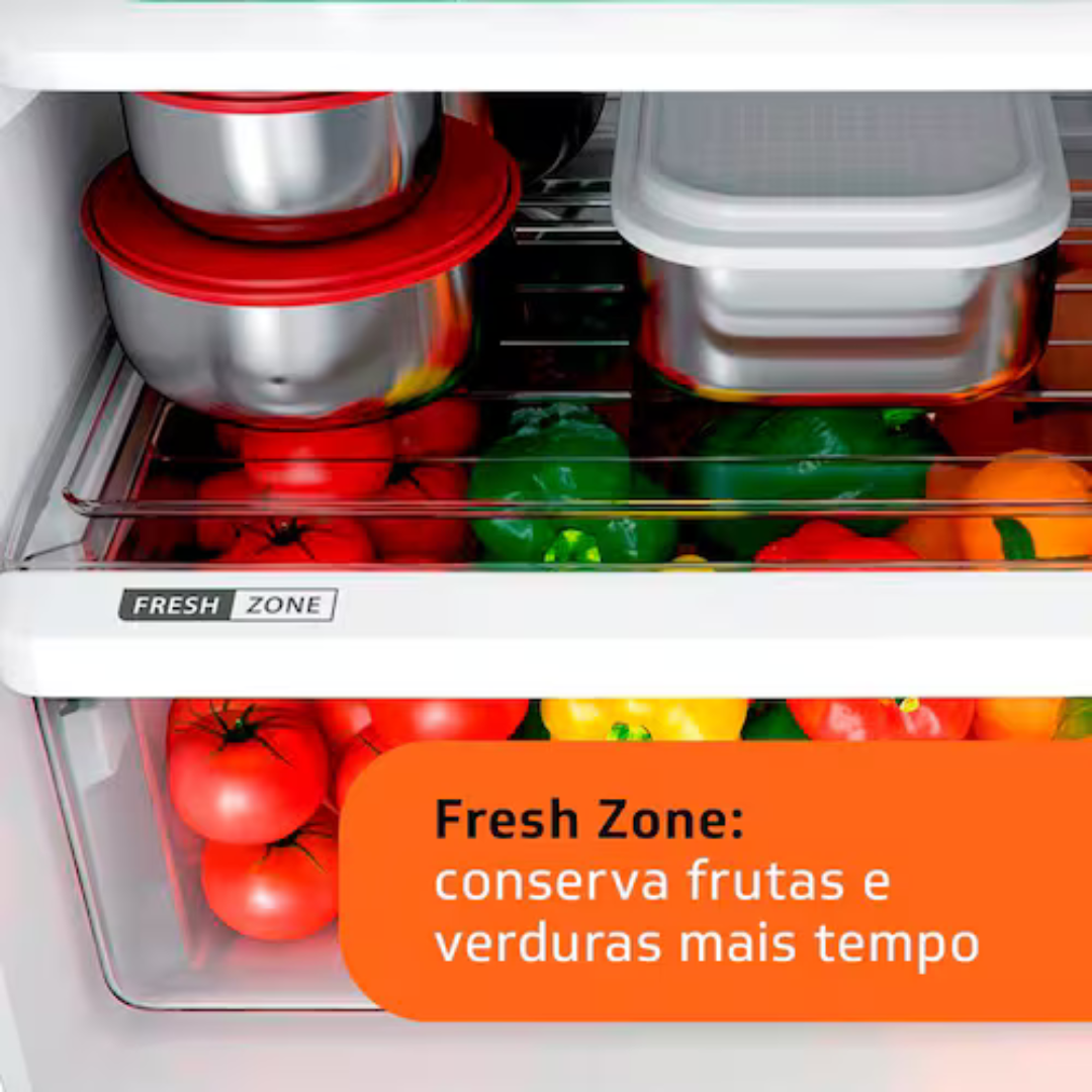 Geladeira Brastemp Frost Free Duplex BRM44HB com Compartimento Extrafrio Fresh Zone Branca - 375L - 110V - Imagem 7