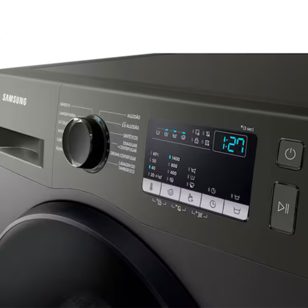 Lavadora de Roupas Samsung WW11T4040BXFAZ com Diamond Drum e Vapor de higiene Inox - 11kg - 110V - Imagem 7