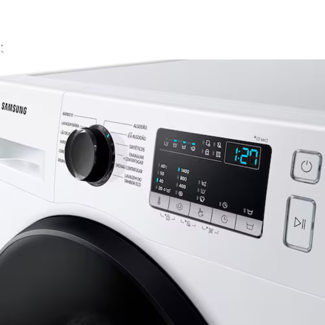 Lavadora de Roupas Samsung WW11T4040BEFAZ com Diamond Drum e Vapor de Higiene Branca - 11kg - 110V - Imagem 2